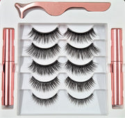 Waterproof Eyeliner with Magnetic Eyelashes and Tweezer
