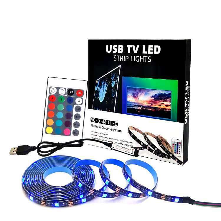 RGB 5050 SMD LED STRIP LIGHTS USB TV AND AMBIANCE – MB Bright